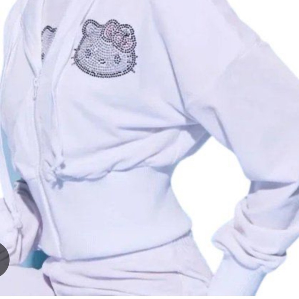 White Hello Kitty Hoodie